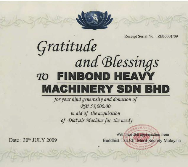 Gratitude & blessing certi