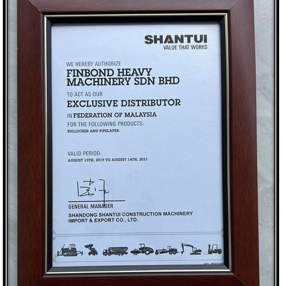 Award Shantui ExclusiveDistributor 2