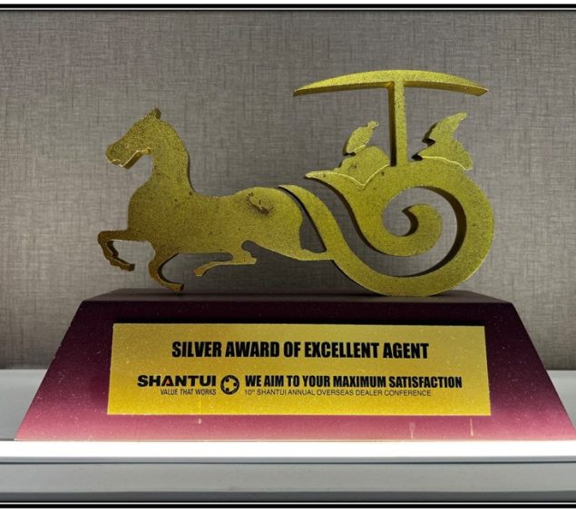 Award Shantui SilverAward of Excellent Agt 2