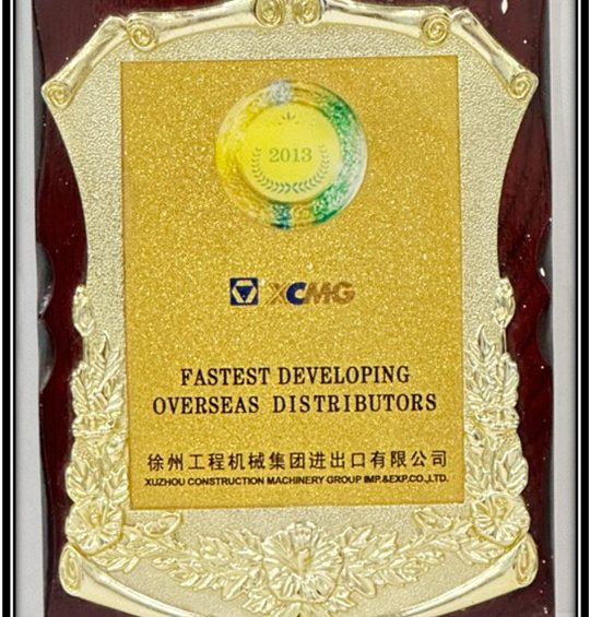 Fbinbond XCMG Fastest developing overseas distributors